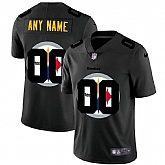 Nike Pittsburgh Steelers Customized Men's Team Logo Dual Overlap Limited Jersey Black,baseball caps,new era cap wholesale,wholesale hats